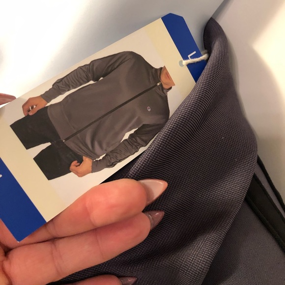 Champion Authentic Men's Full Zip Track Jacket Grey 1244042 size Large - Picture 8 of 12